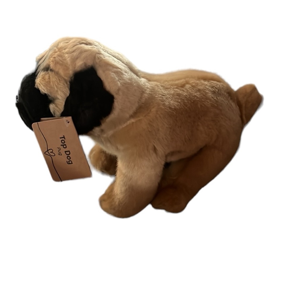 ✅Demdaco and AnimalCraft Plush Animal "Top Dog Pug" Size S/M New! - Picture 6 of 6
